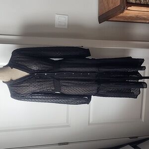 Anthropologie Audrey Tiered Sheer Dress